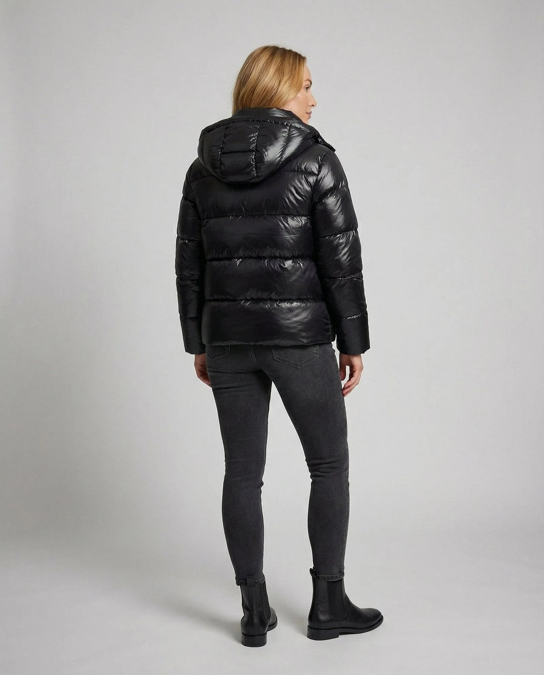 Women's quilted jacket | Shiny & warm 3