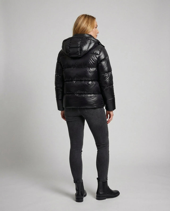 Women's quilted jacket | Shiny & warm 3