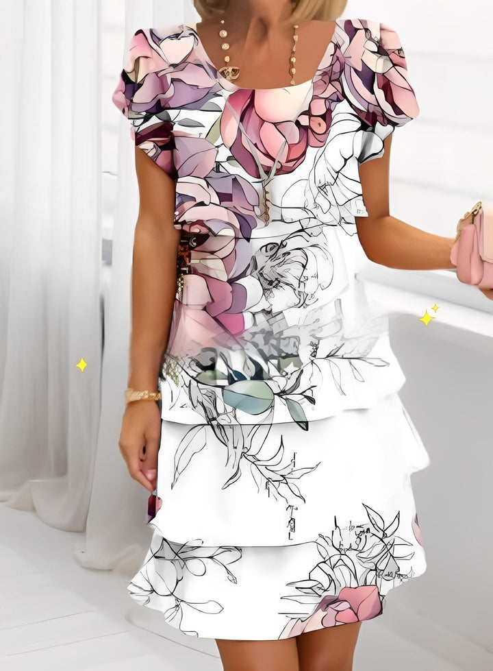 Womens Summer Dress - Elegant Ruffle Design for Timeless Style and Comfortable Fit 0