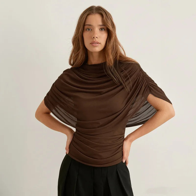 Y2K Top with gathers and draping 0