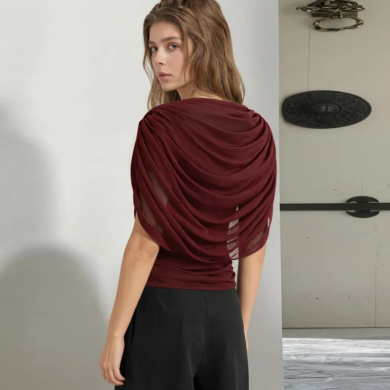 Y2K Top with gathers and draping 7