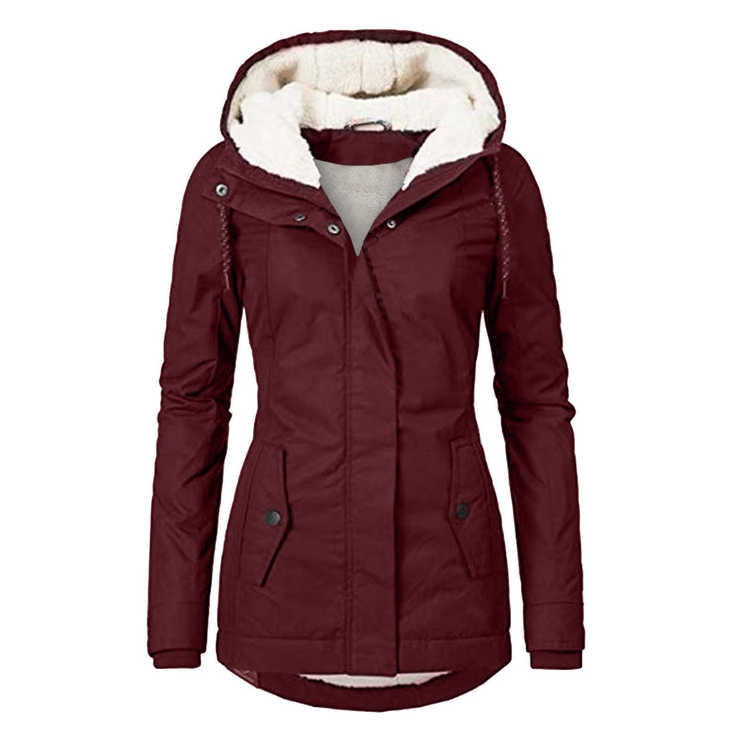 Frieda | Women's Fleece-Lined Waterproof Hooded Jacket with Zip