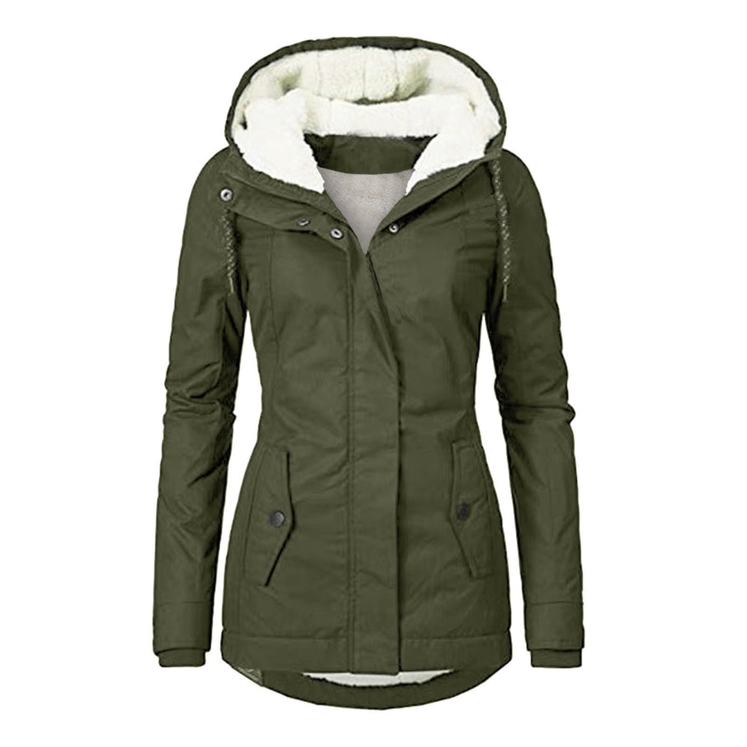 Frieda | Women's Fleece-Lined Waterproof Hooded Jacket with Zip