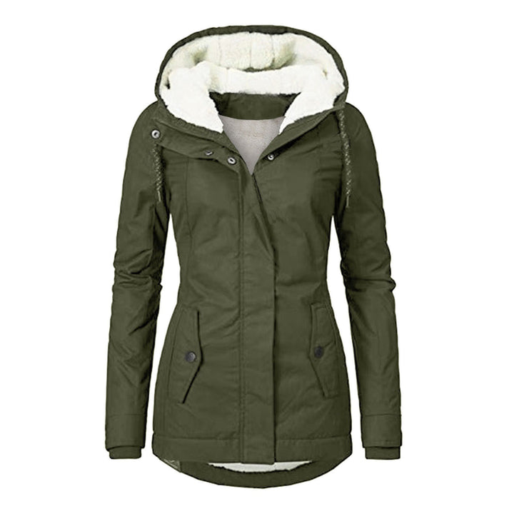 Frieda | Women's Fleece-Lined Waterproof Hooded Jacket with Zip
